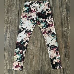 American Eagle Hi-Rise Printed Leggings Size Small Multicolor Abstract